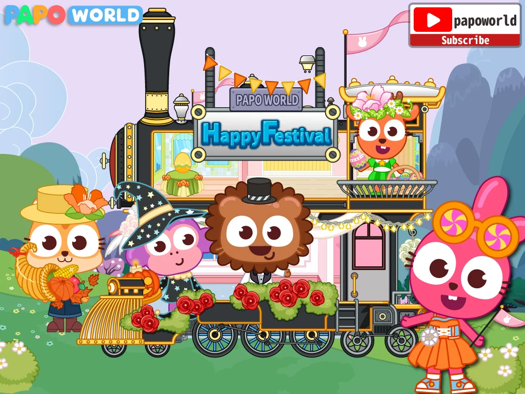 Papo Town Happy Festival screenshot