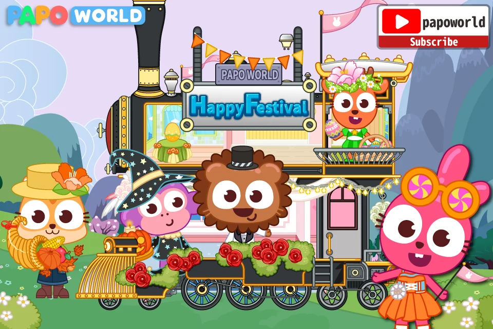 Papo Town Happy Festival screenshot